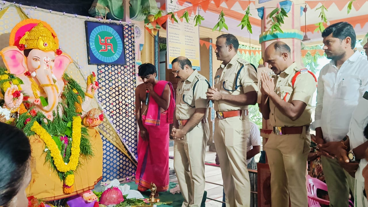 గణపతి నవరాత్రి ఉత్సవాలకు భారీ బందోబస్తు – డిసిపి భాస్కర్