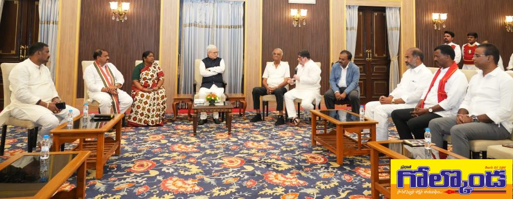 గవర్నర్ను కలిసిన మంత్రులు, ఎమ్మెల్యేలు. గవర్నర్ను కలిసిన మంత్రులు, ఎమ్మెల్యేలు.