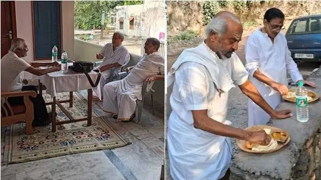 రిషికేశ్లో రజనీ… రోడ్డుపక్కనే అల్పాహారం రిషికేశ్లో రజనీ… రోడ్డుపక్కనే అల్పాహారం